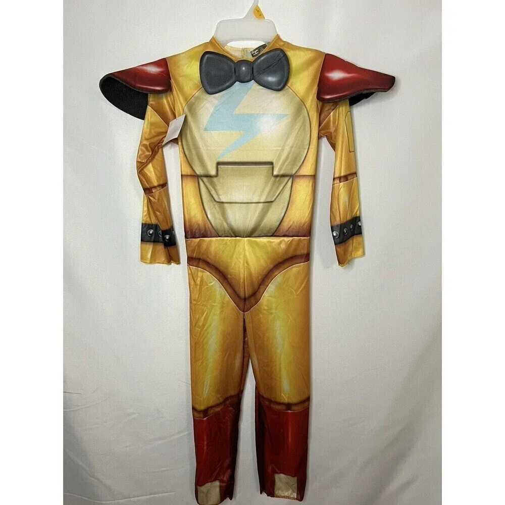 Five Nights Freddys GlamRock Freddy Jumpsuit (No Mask) Boys Medium Costume - Picture 3 of 5